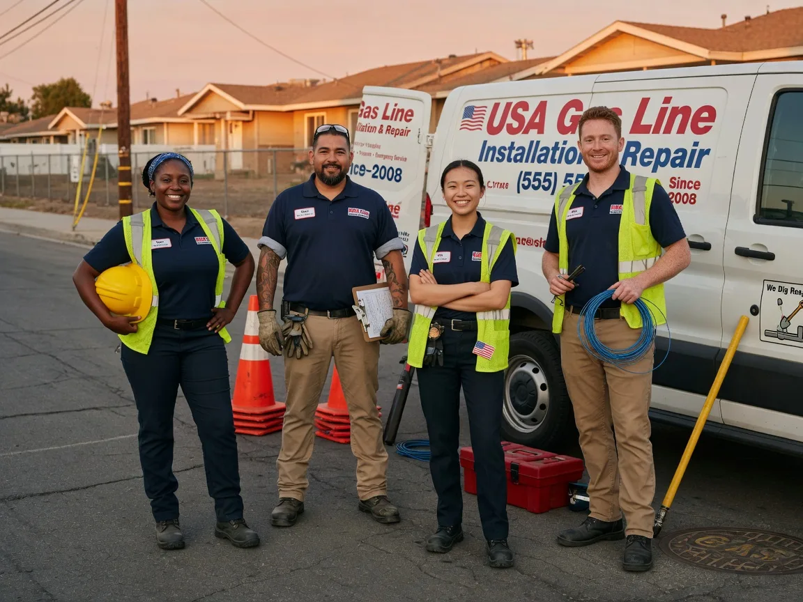 Gas Line Installation company in Hamshire, TX